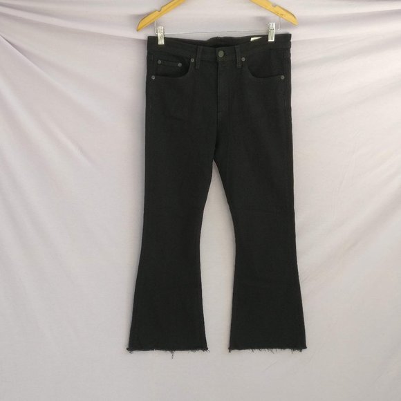 Rag & Bone Cropped Flare jeans size 30w BLACK - Picture 5 of 12